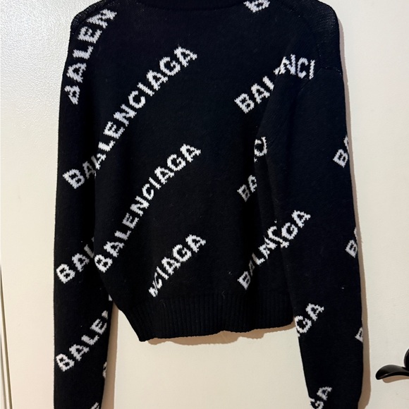 Balenciaga All Over Logo Sweater - Picture 3 of 4